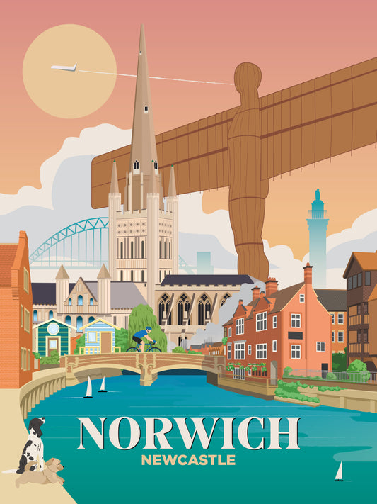 Norwich x Newcastle Print