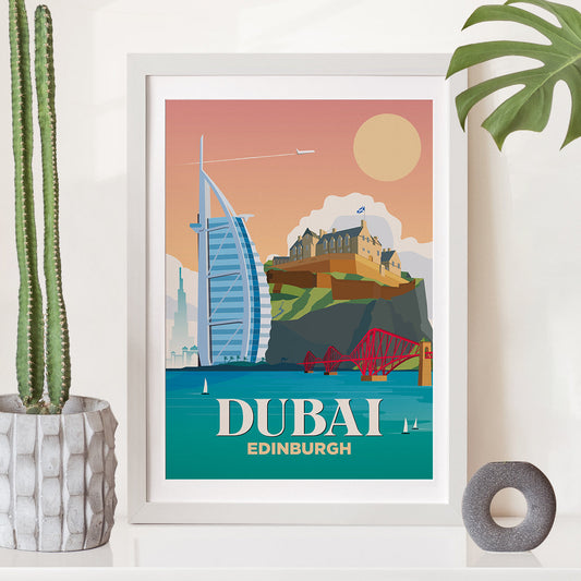 Dubai x Edinburgh Print