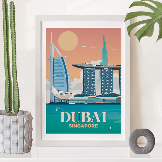 Dubai x Singapore Print