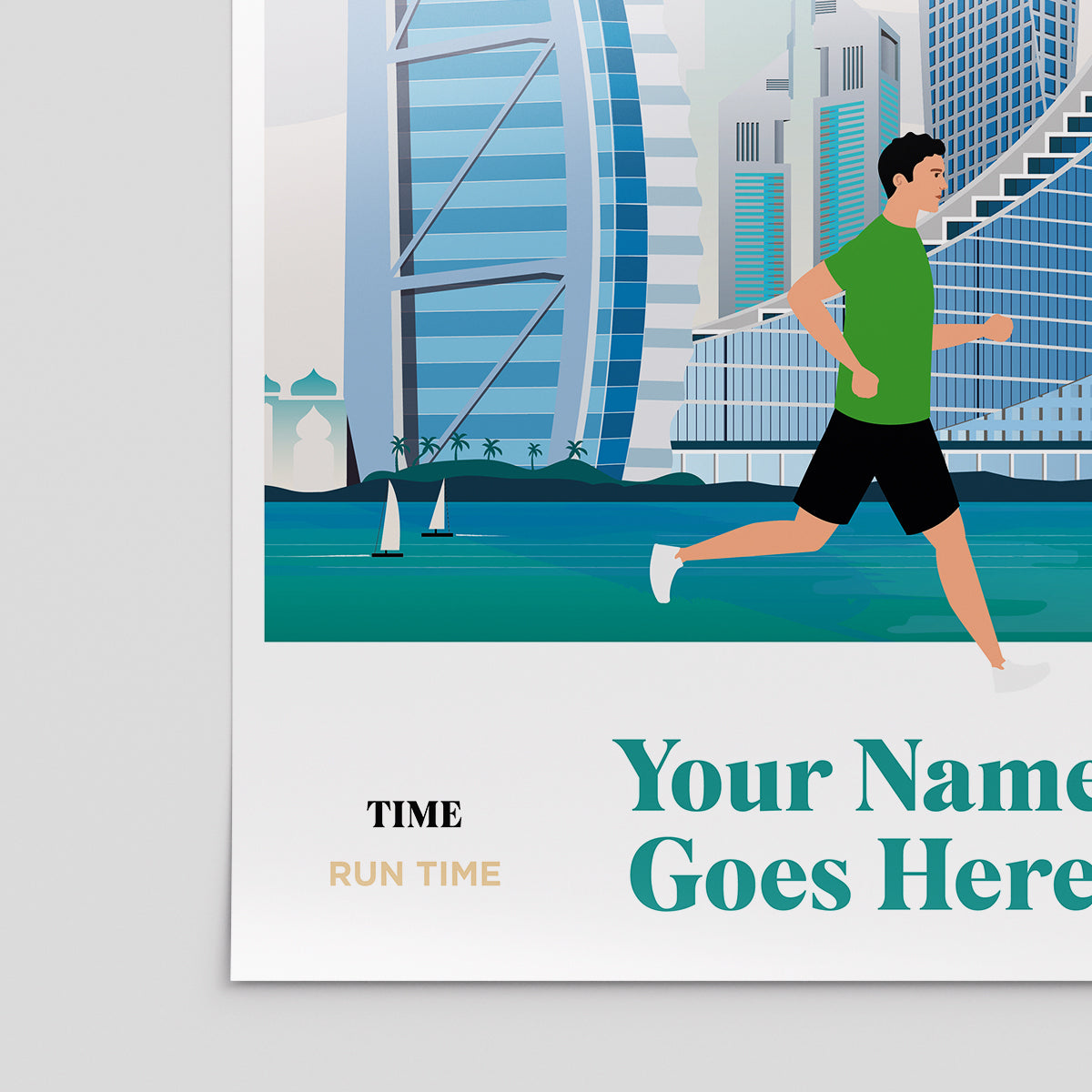 Custom Dubai Marathon Print