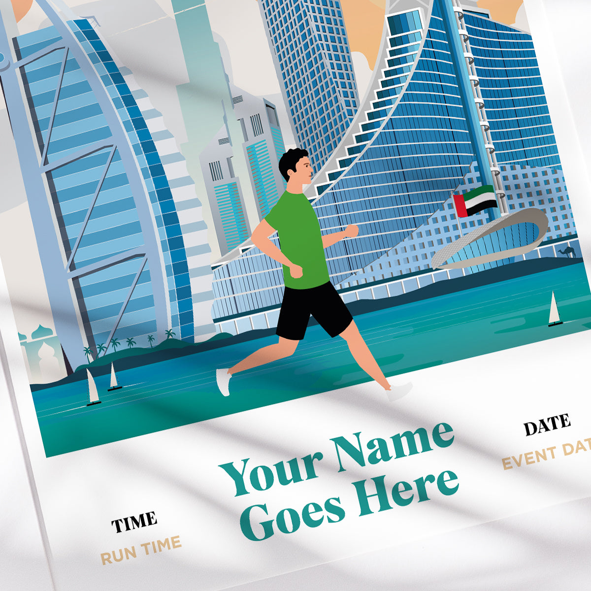 Custom Dubai Marathon Print