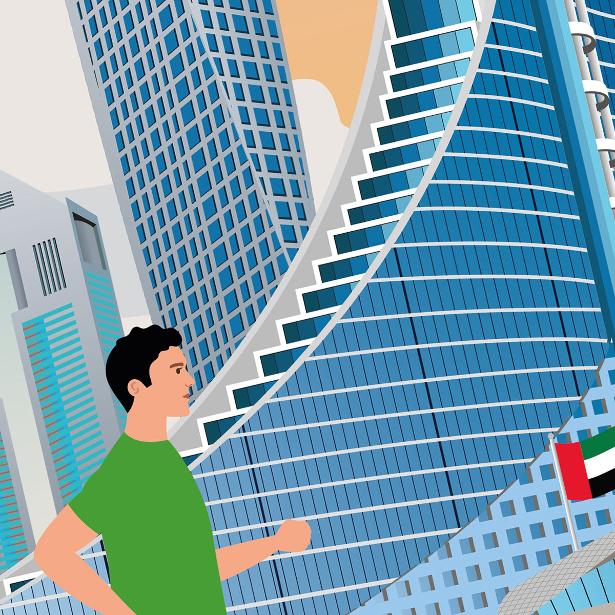 Custom Dubai Marathon Print