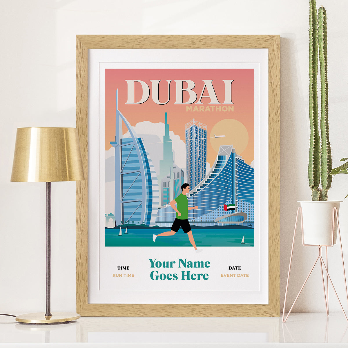 Custom Dubai Marathon Print