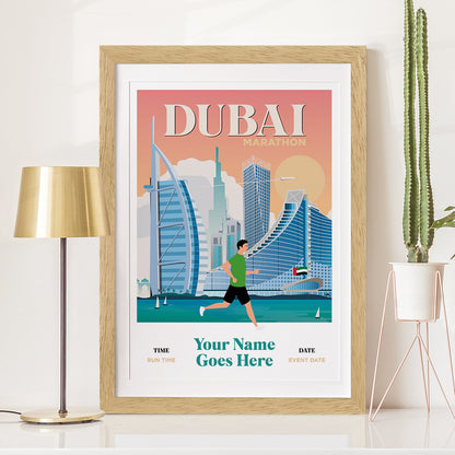 Custom Dubai Marathon Print