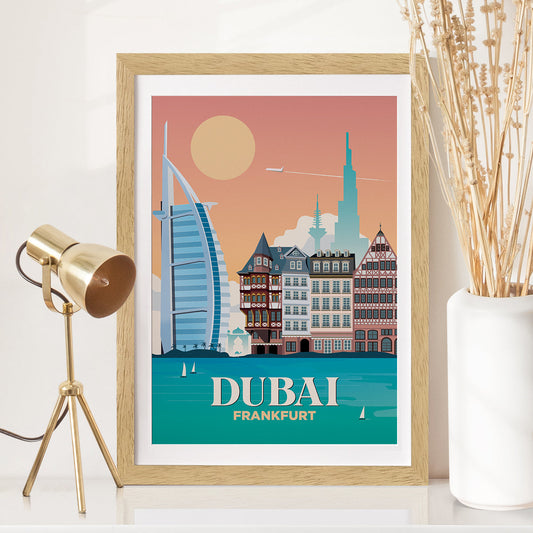 Dubai x Frankfurt Print