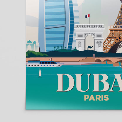 Dubai x Paris Print