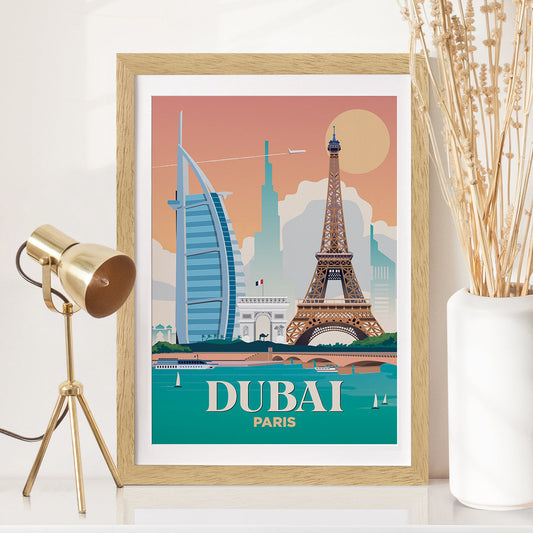 Dubai x Paris Print