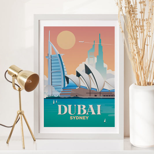 Dubai x Sydney Print