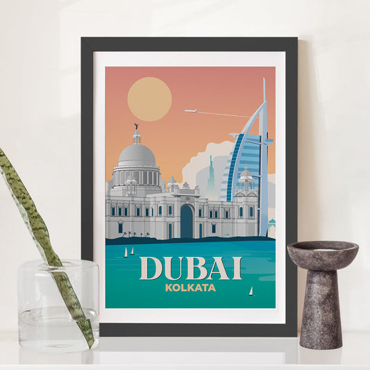 Dubai x Kolkata Print