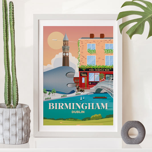 Birmingham x Dublin Print