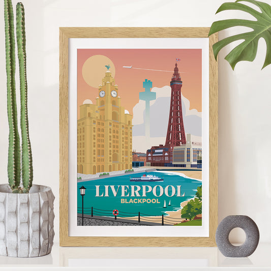 Liverpool x Blackpool Print