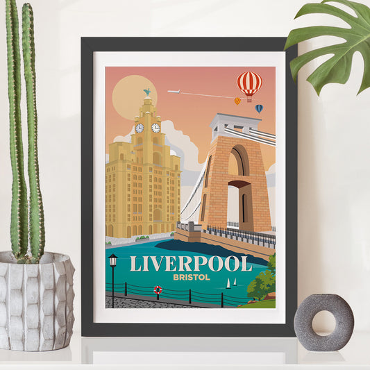 Liverpool x Bristol Print