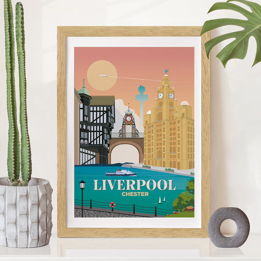 Liverpool x Chester Print