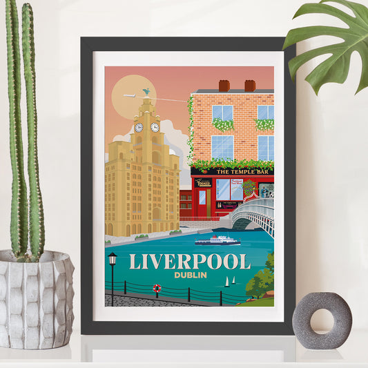 Liverpool x Dublin Print