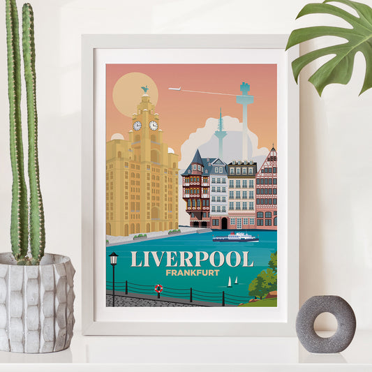 Liverpool x Frankfurt Print