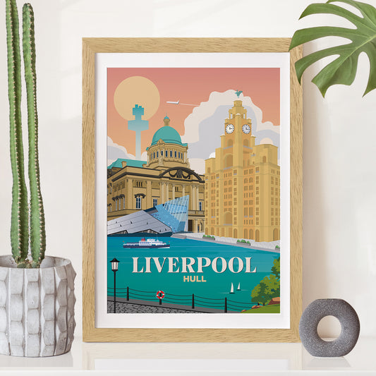 Liverpool x Hull Print