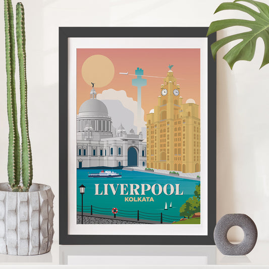 Liverpool x Kolkata Print