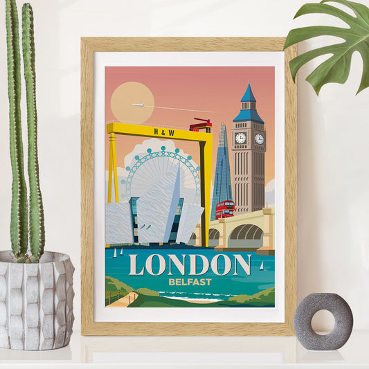 London x Belfast Print