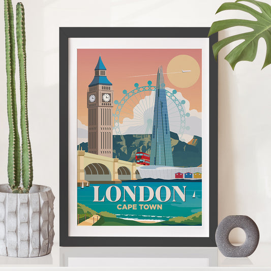 London x Cape Town Print