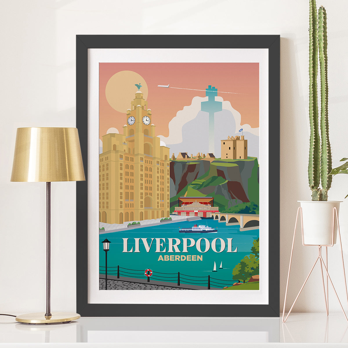 Liverpool x Aberdeen Print