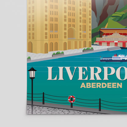 Liverpool x Aberdeen Print