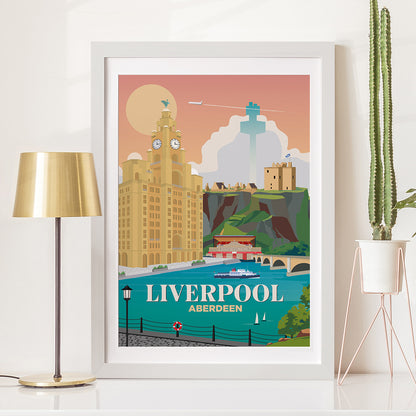 Liverpool x Aberdeen Print