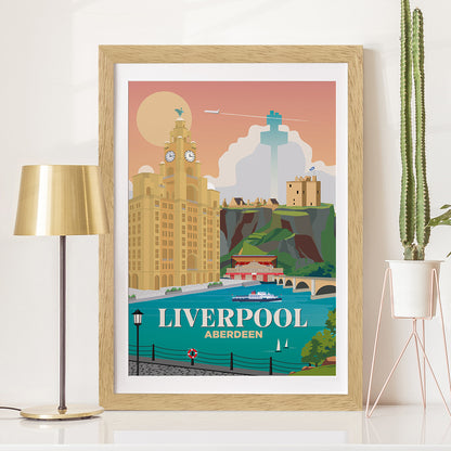 Liverpool x Aberdeen Print