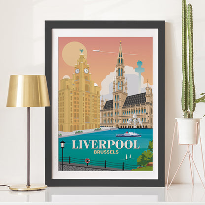 Liverpool x Brussels Print