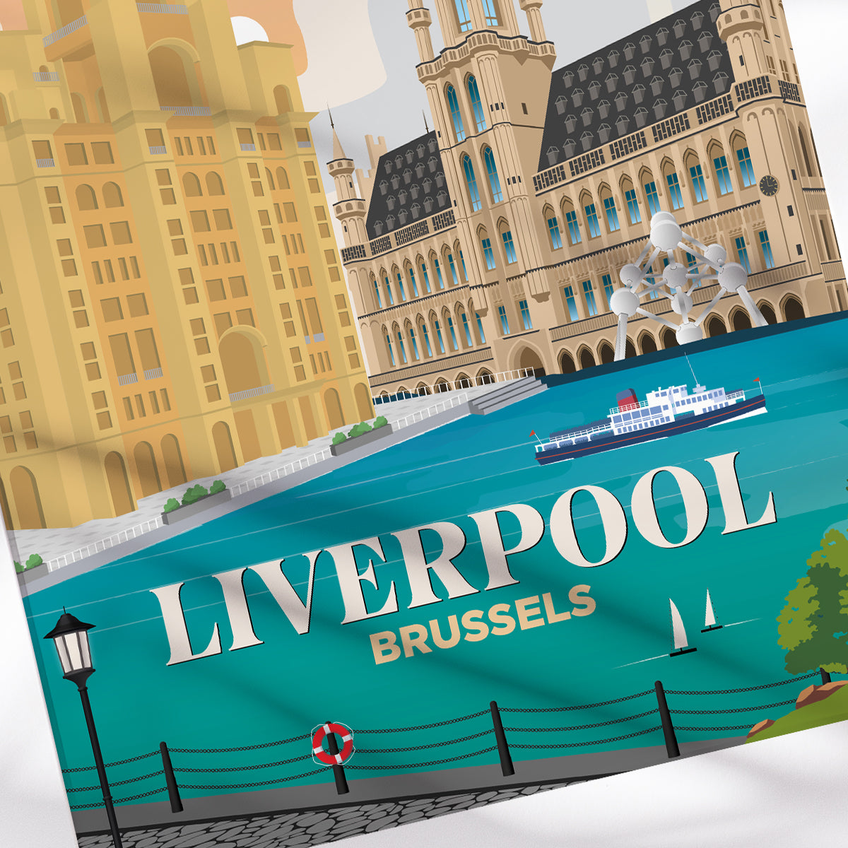 Liverpool x Brussels Print