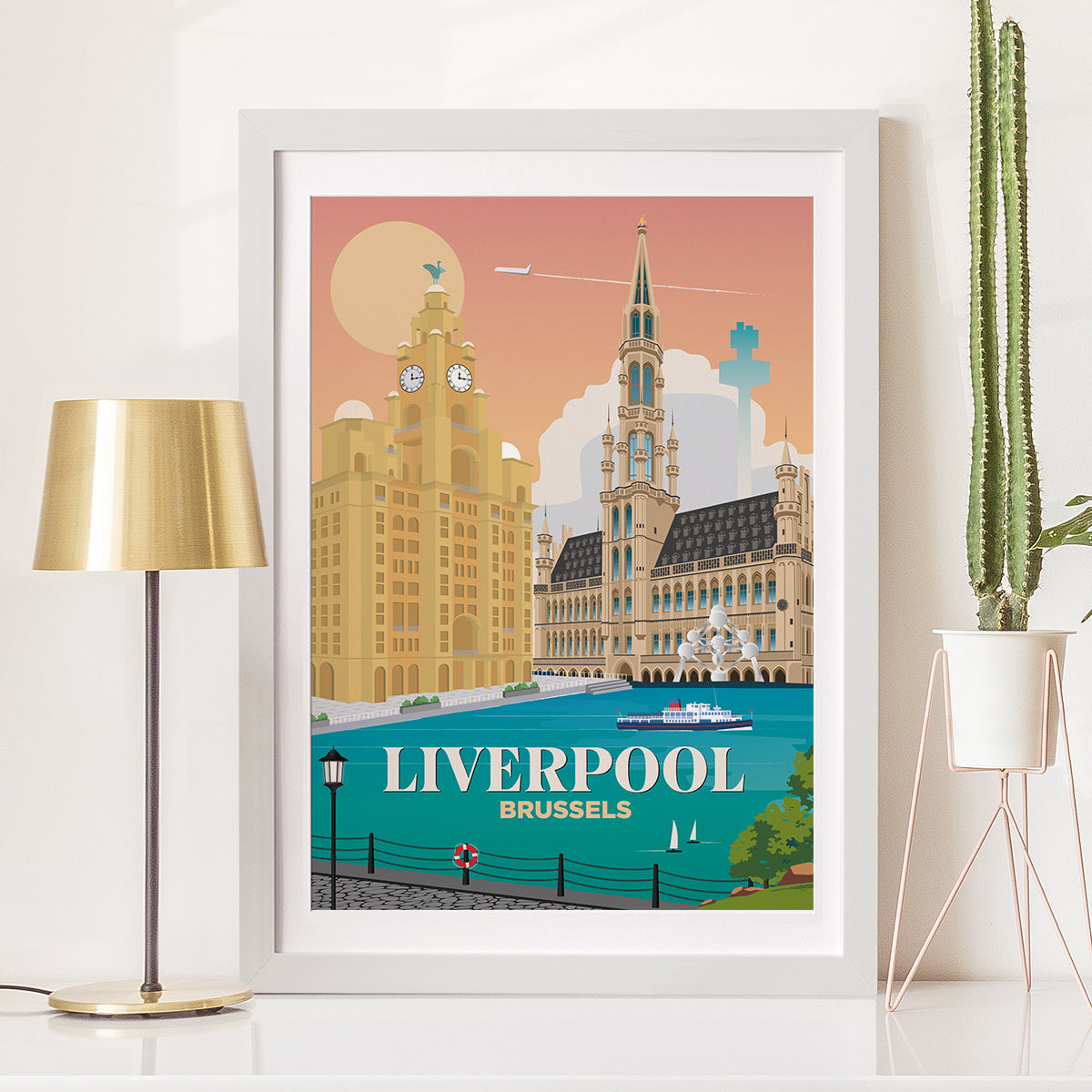 Liverpool x Brussels Print