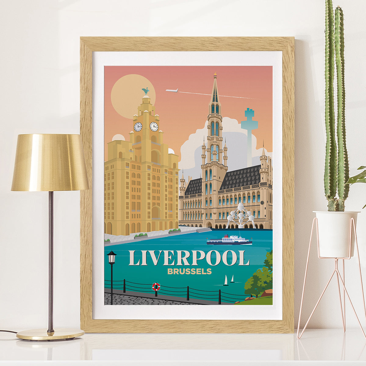 Liverpool x Brussels Print