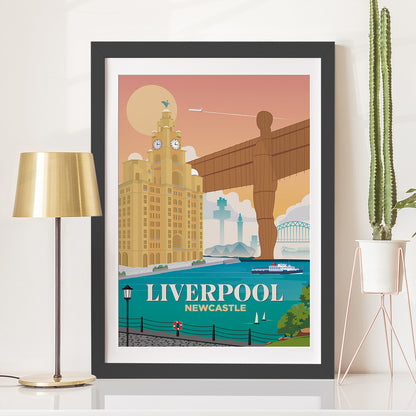 Liverpool x Newcastle Print