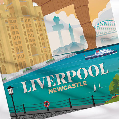 Liverpool x Newcastle Print