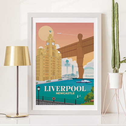 Liverpool x Newcastle Print