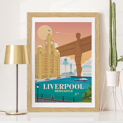 Liverpool x Newcastle Print