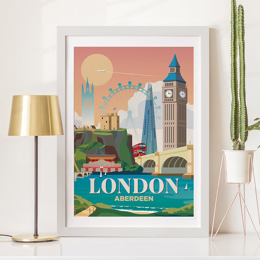 London x Aberdeen Print