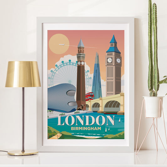 London x Birmingham Print