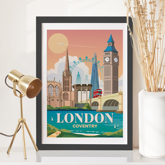 London x Coventry Print