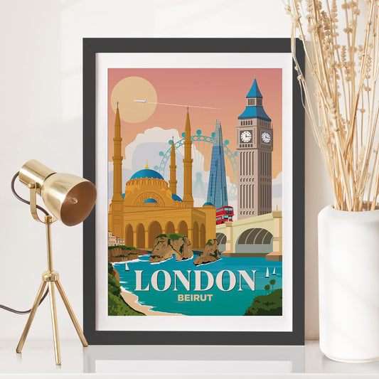 London x Beirut Print