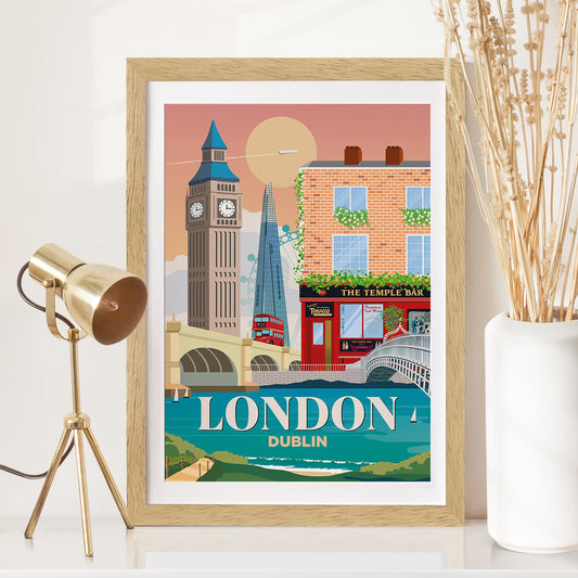 London x Dublin Print