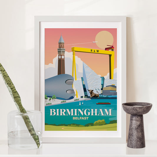 Birmingham x Belfast Print