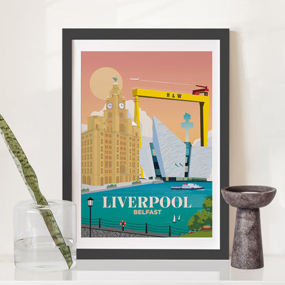 Liverpool x Belfast Print