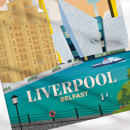 Liverpool x Belfast Print