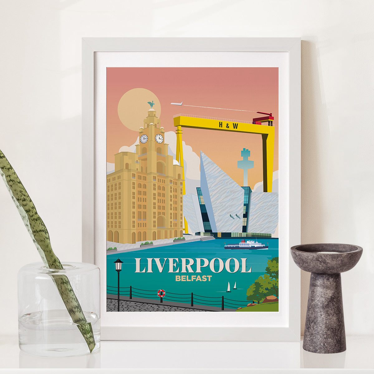 Liverpool x Belfast Print