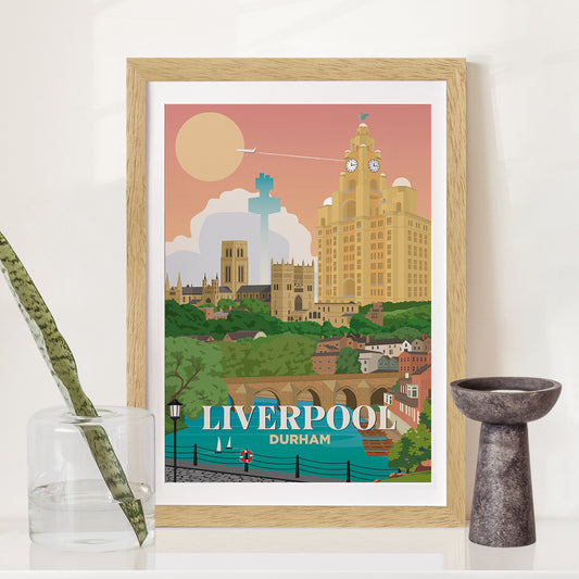 Liverpool x Durham Print