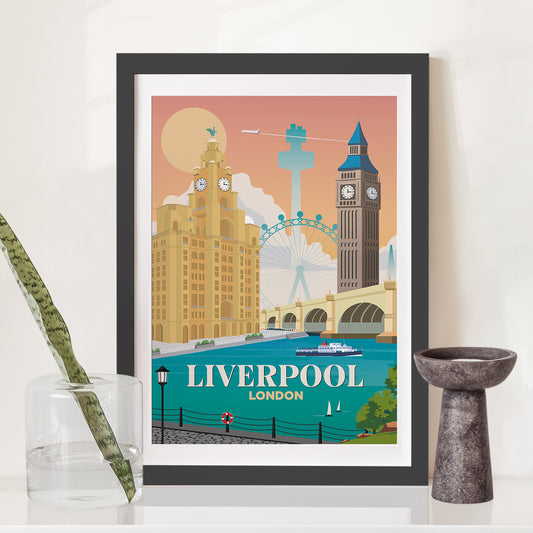 Liverpool x London Print