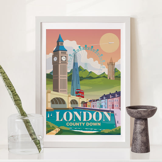 London x County Down Print