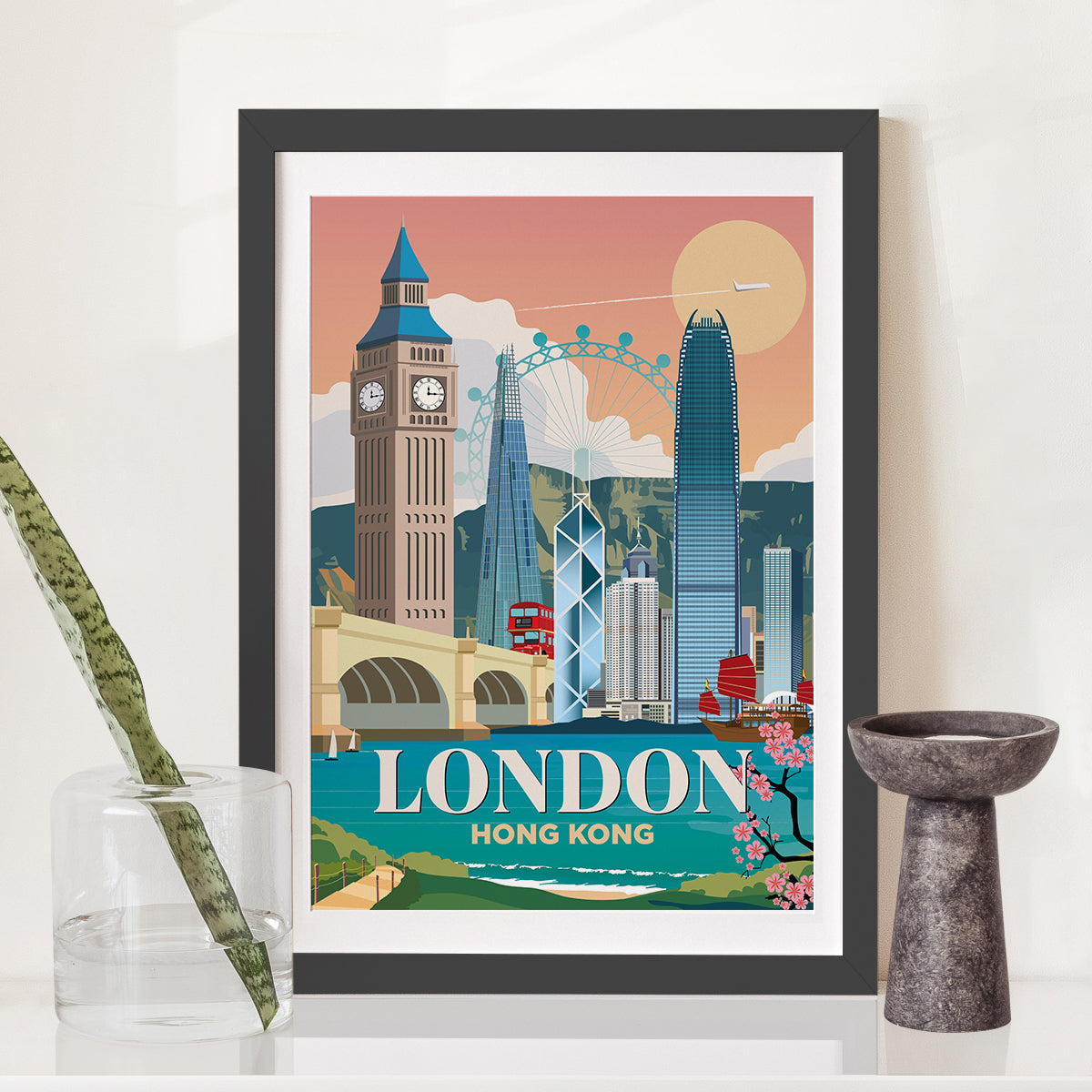 London x Hong Kong Print