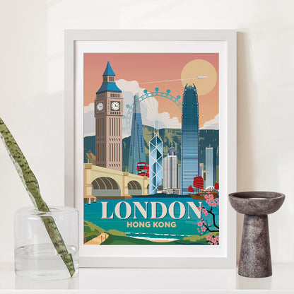 London x Hong Kong Print