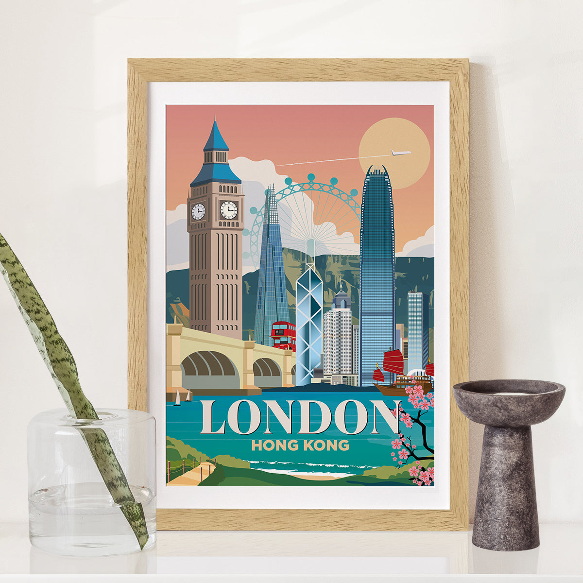 London x Hong Kong Print